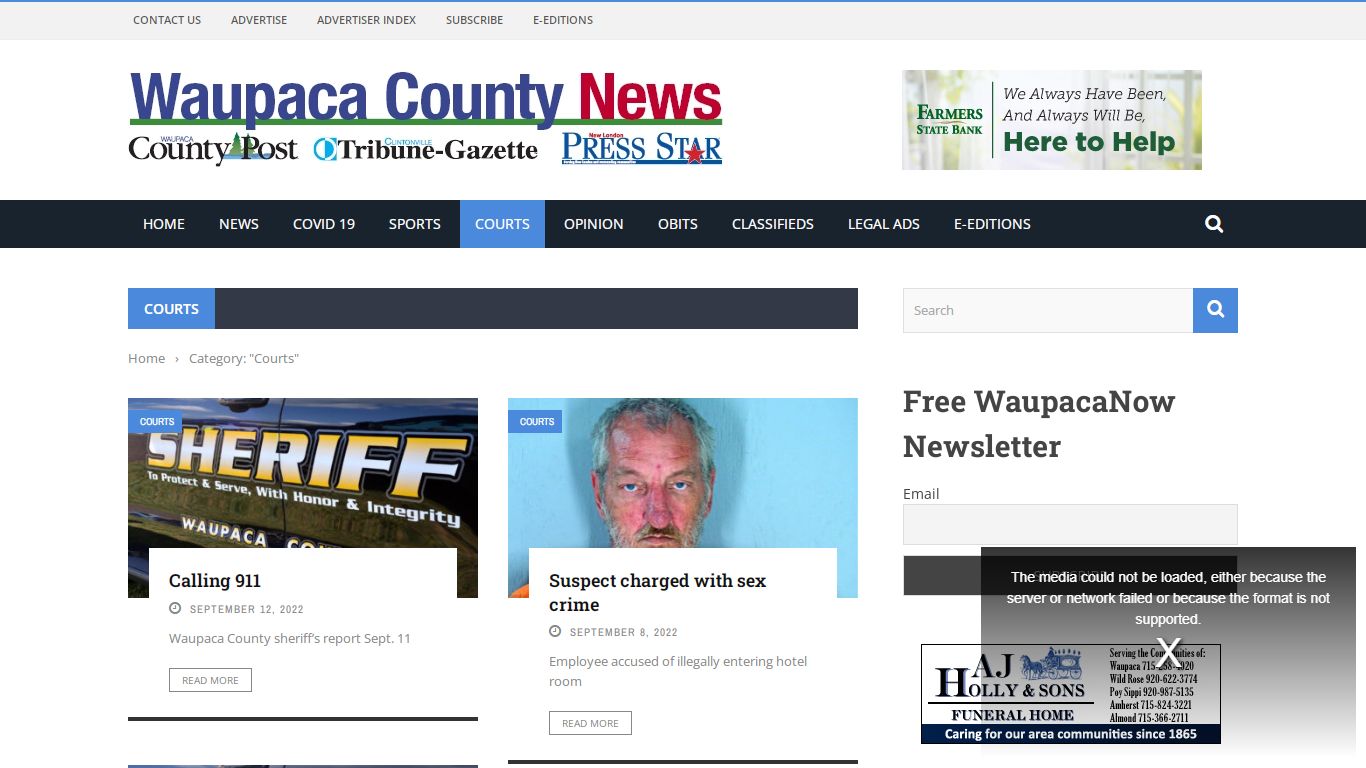 Courts | Waupaca County Post